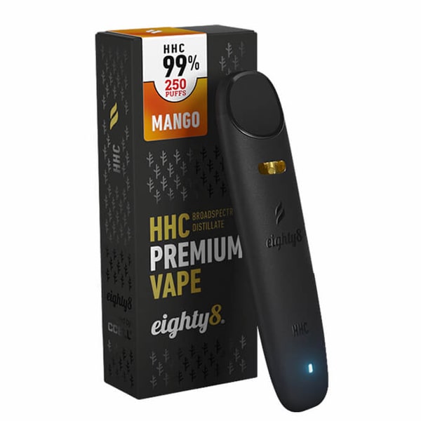 Eighty8 Disposable Vape 99% HHC Mango – 0.5ml